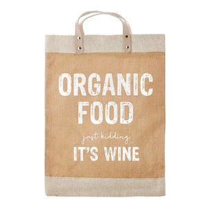 Organic Food Tote, Or Wine